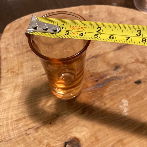 Vintage 1940’s shot glass, pink, 2 oz - Picture 7 of 7